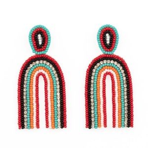 Boho rainbow earrings